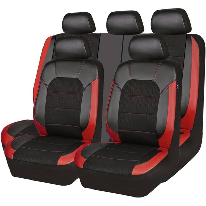 Dmsjyy Maßgeschneiderte Autositzbezüge aus Leder für Nissan Juke Nismo RS 2010 2011 2012 2013 2014 2015 2016 2017 2018 2019 – Leicht zu reinigen, perfekte Passform, erstklassiger Schutz,normal-D von Dmsjyy