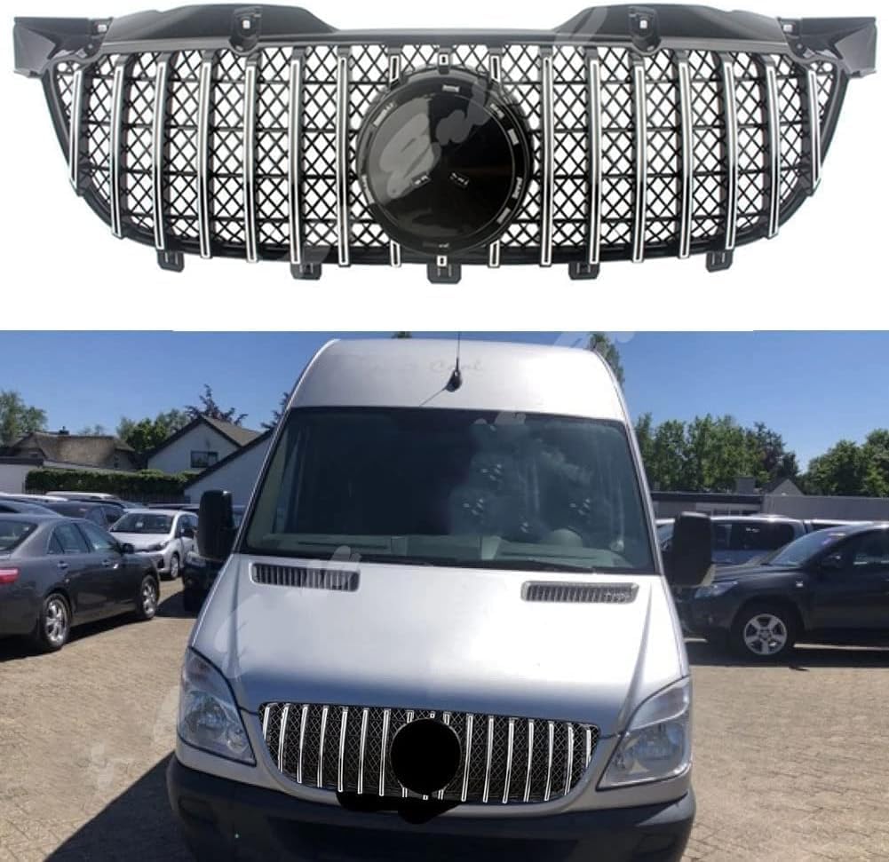 Kühler Front Grill Kühlergrill,für Mercedes-Benz Sprinter W906 2009 2010 2011 2012 2013 von Dmsjyy