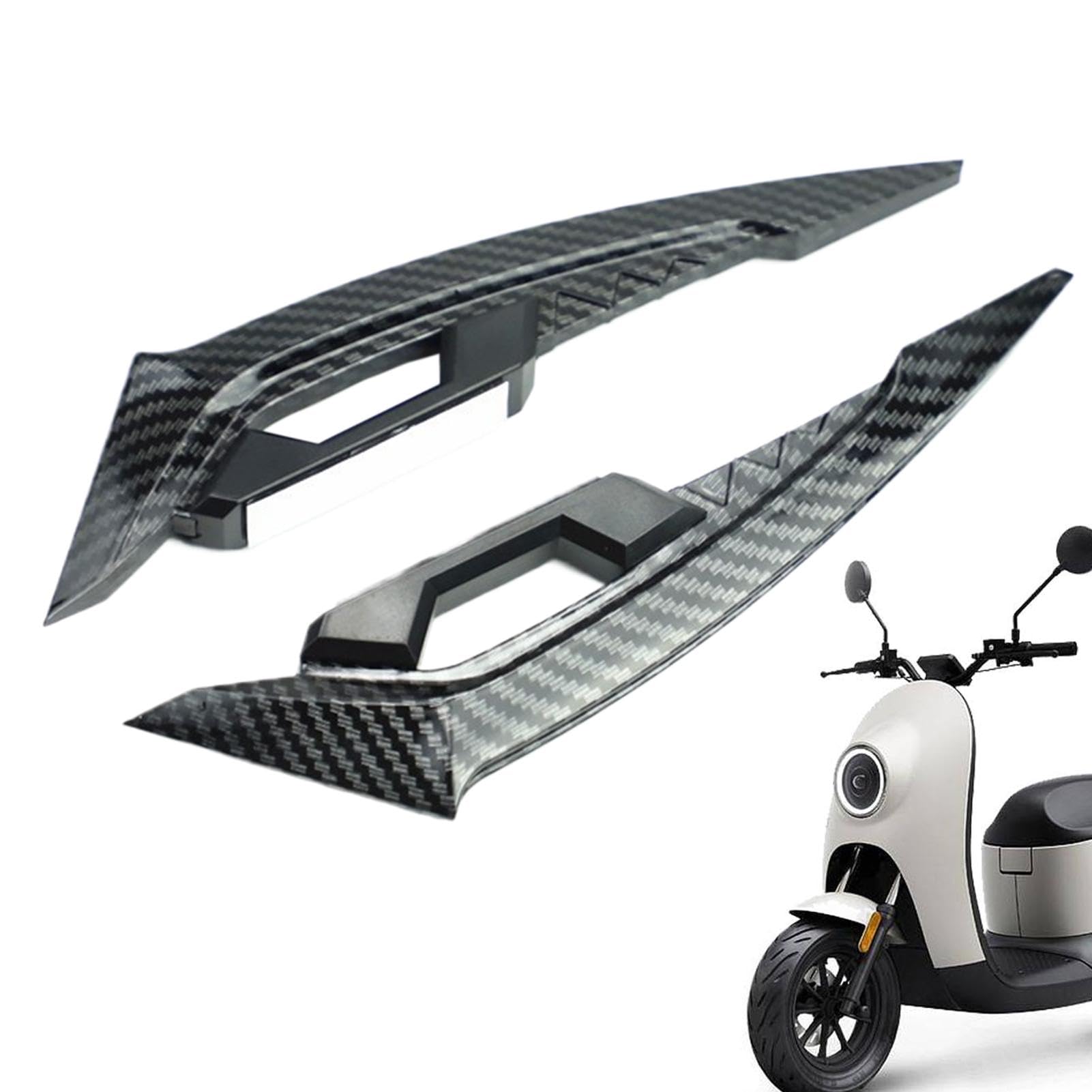 Dmuzsoih Motorrad-Seitenflügel,Motorrad-Verkleidungsflügel - Wing Wind Aerodynamischer Spoiler,1 Paar Motorrad-Frontverkleidungs-Windflügel für Roller, Motorrad, Fahrrad von Dmuzsoih