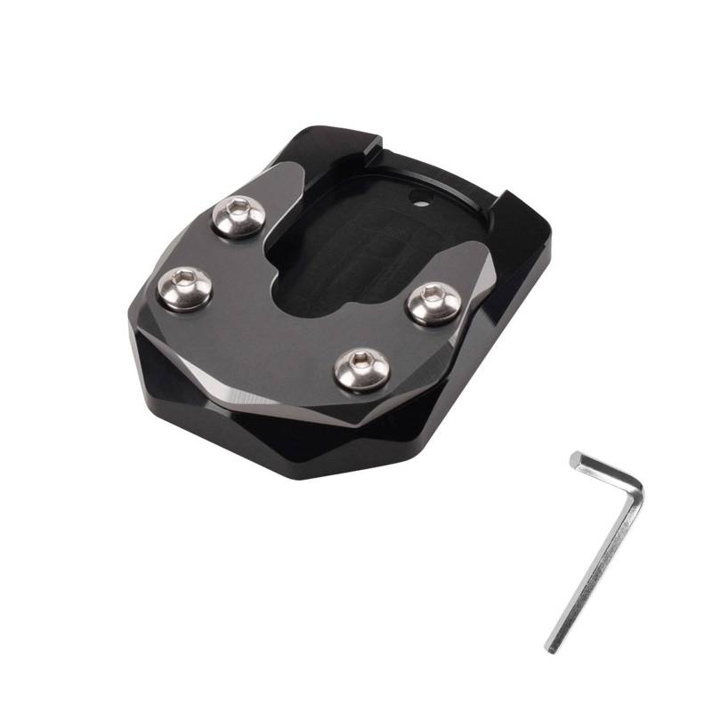 Vergrößerer Platte Pad Für Xmax Für X-MAX 125 250 300 400 Für XMAX250 Motorrad Zubehör Ständer Seite Stehen Verlängerung Enlarger Pad Seite Halterung von Dngjuen