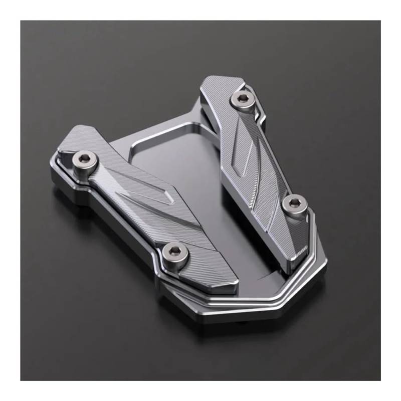 Vergrößerer Platte Pad Für YZF-R3 Für MT-03 2020 2021-2024 Motorrad CNC Kickstand Fuß Seitenständer Verlängerung Pad Stützplatte von Dngjuen