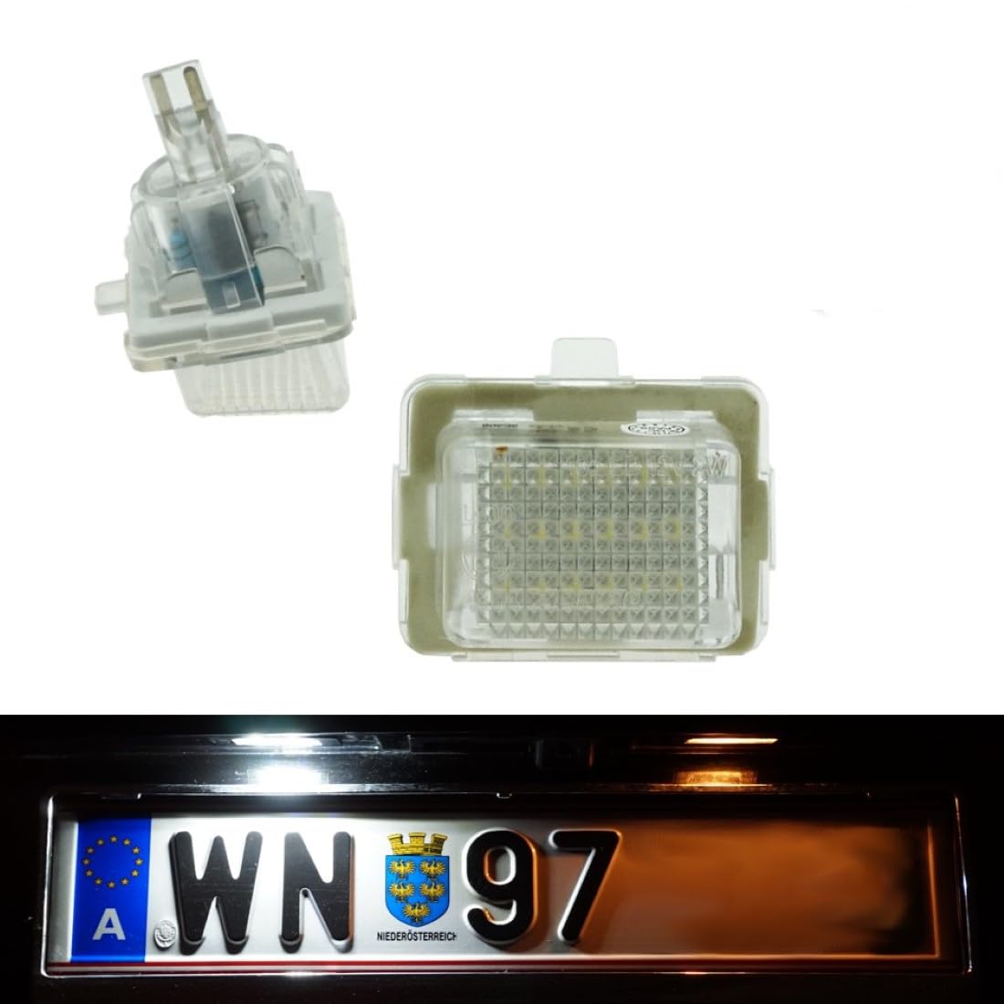 Do!LED 412 LED Kennzeichenbeleuchtung mit E-Prüfzeichen Xenon Optik von Do!LED