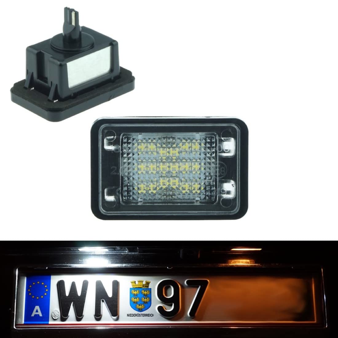 Do!LED B08 LED Kennzeichenbeleuchtung mit E-Prüfzeichen Xenon Optik von Do!LED