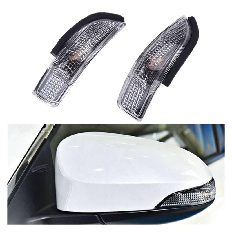 DoRysk Blinkender Spiegel-Blinker für Avalon Scion iM Venza Rearview 81730-52100 für Toyota Camry Corolla Yaris Prius C (ein Paar) von DoRysk