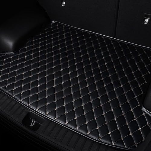 Leder-Kofferraummatten für Cupra Tavascan TCR, Individueller Kofferraumschutz wasserdichte Allwettereinlagen, Autozubehör, Car Boot Mats,2-Black beige von DoUiabc