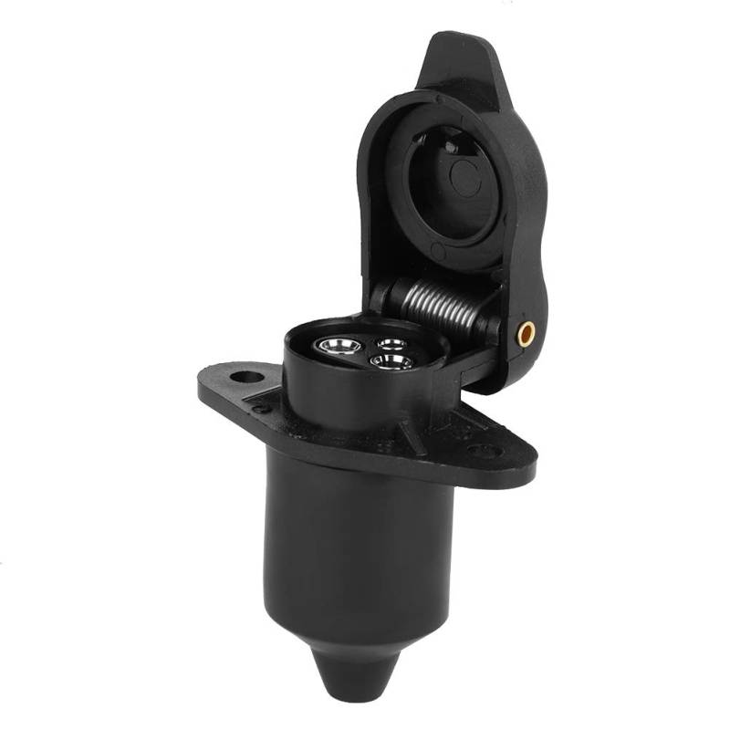 Doact Anhängerstecker, Anhängerstecker Adapter Anhängeradapter Kunststoff Schwarz für Anhänger von Doact