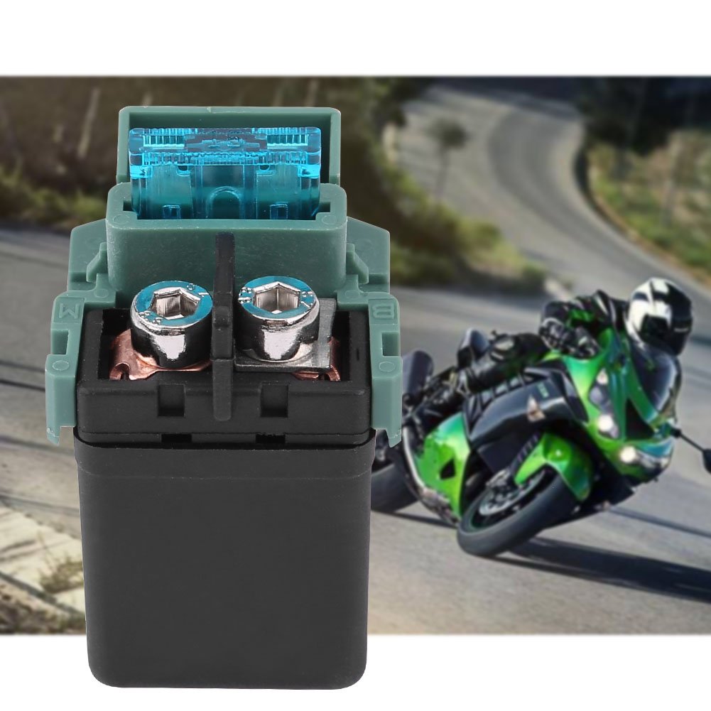 Motorradstarter-Relais, Metallkunststoffstartermagnetrelais-Starter-Solenoid-Relais Einfache Installation für ZX1400 ZX-ZX1000 ZX-10R 600 ZX750 ZX900 ZZR600 ZX636 von Doact