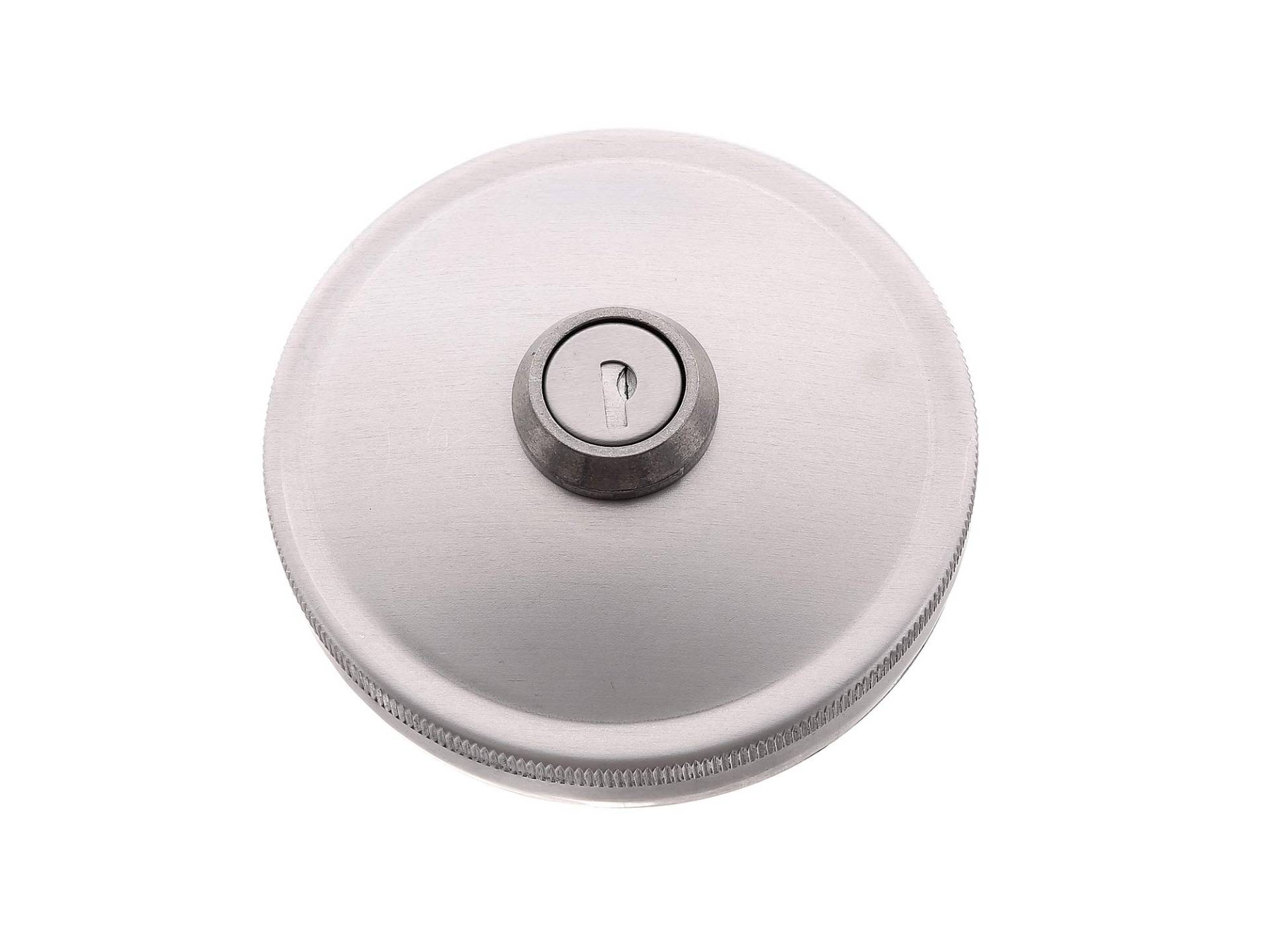 Doblina Tankdeckel Ø60mm mit Schloss, Aluminium matt - für MZ ES, ETS, TS, ETZ von Doblina