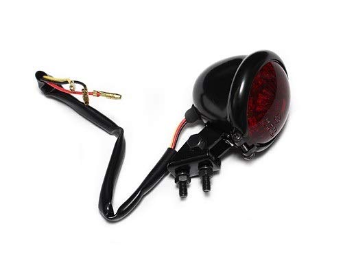 Bates Style LED Rücklicht schwarz Bobber Cafe Racer Chopper Tracker Taillight von Dock66 Motorcycle Parts