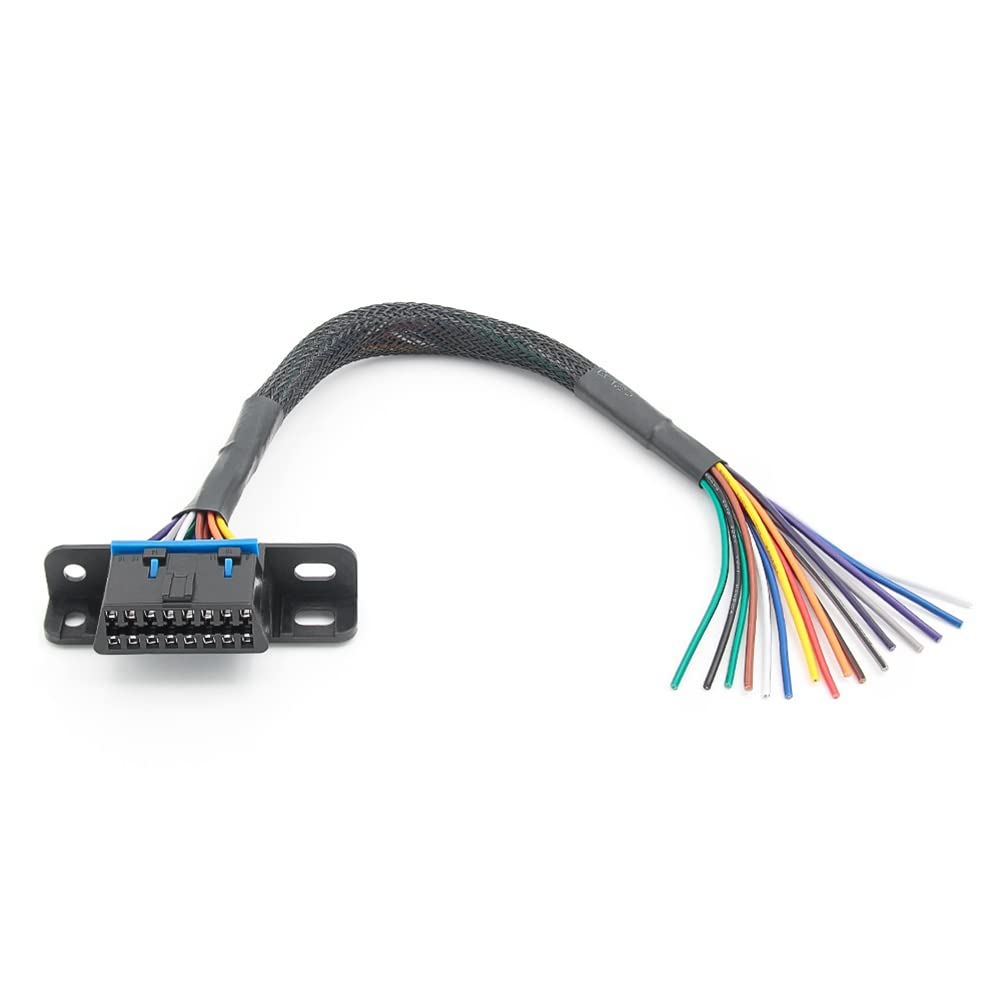 Doengdfo Ersatzteile Universal-OBD2-16-Pin-Buchse zum Öffnen des OBD-Kabels, Verlängerungsstecker, Flachbandschnittstellenadapter von Doengdfo