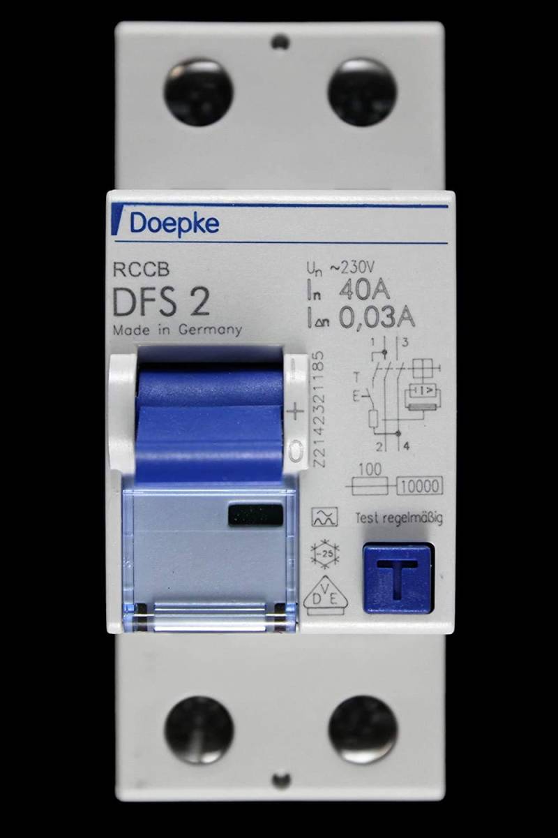 Doepke FI-Schalter DFS2 040-2/0,03-A Fehlerstrom-Schutzschalter 4014712069343 von Doepke