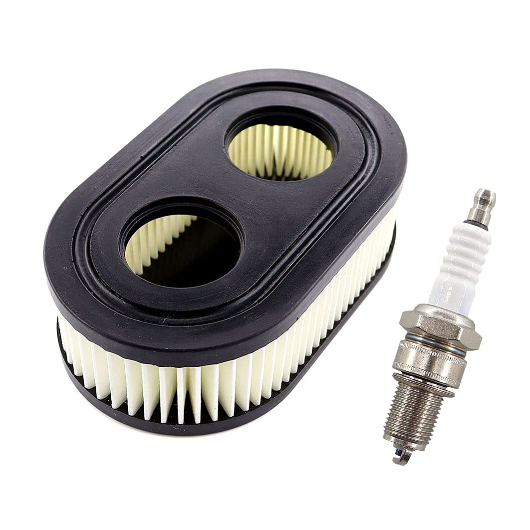 MCHNIC Luftfilter und Zündkerze für Briggs & Stratton Motoren 550E 550EX Eco-Plus 575EX 625EX 625EXI 675EX 675EXI 675IS 725EX 725EXI Series Ersetzt Teilenummer 798452 798339 593260 09P702 4247 5432 von MCHNIC