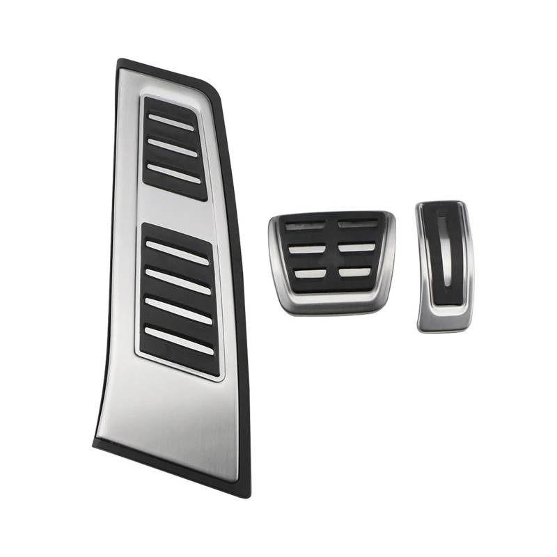 Auto Pedal Pad Kit Für A6 Für Allroad Für C8 Für Avant Für A7 2019 2020 2021 Auto RHD Pedale Gas Bremse Rest Pedal Abdeckung Edelstahl Zubehör Fußpedal Bremspedal(at with 3 pcs) von Dogkapm