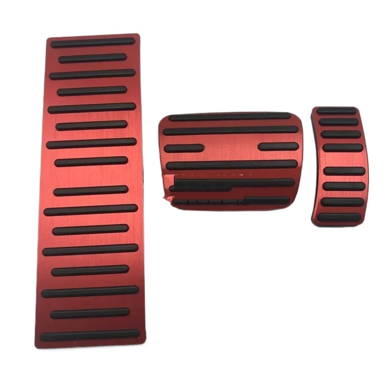 Auto Pedal Pad Kit Für A6 Für C6 Für C7 Für C8 2007-2022 Metall Pedal Abdeckung Automatische Gaspedal Bremse Fußstütze Refit Pad Innen Versorgung Dekoratives Zubehör Fußpedal Bremspedal(Red,12-18) von Dogkapm