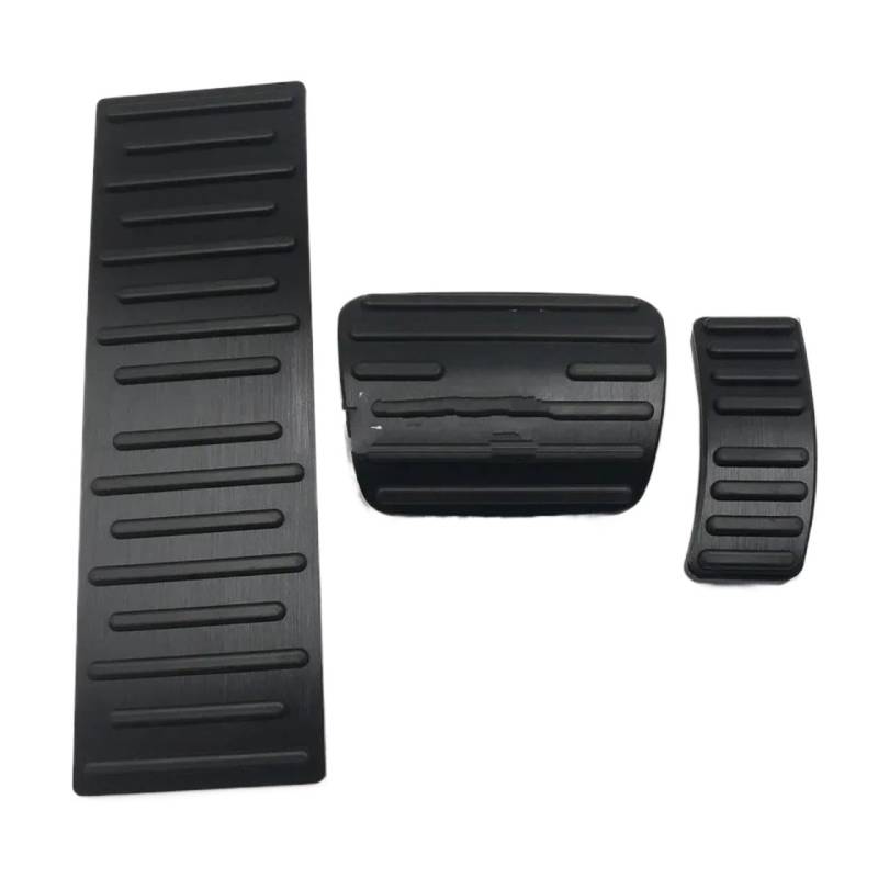 Auto Pedal Pad Kit Für A6 Für C6 Für C7 Für C8 2007-2022 Metall Pedal Abdeckung Automatische Gaspedal Bremse Fußstütze Refit Pad Innen Versorgung Dekoratives Zubehör Fußpedal Bremspedal(Schwarz,19-22) von Dogkapm