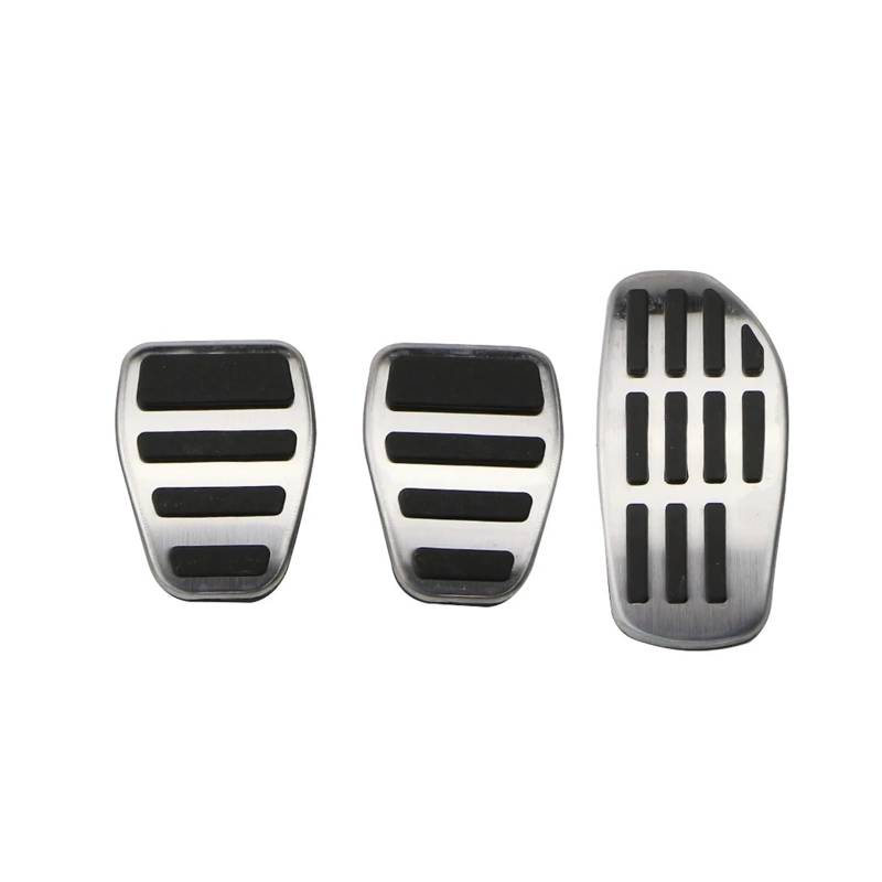 Auto Pedal Pad Kit Für Captur 2023 2022 2021 2020 Auto Fußpedale Zubehör Auto Gas Kraftstoff Bremse Restfoot Kein Bohren Edelstahl Pedal Fußpedal Bremspedal(3 pcs) von Dogkapm