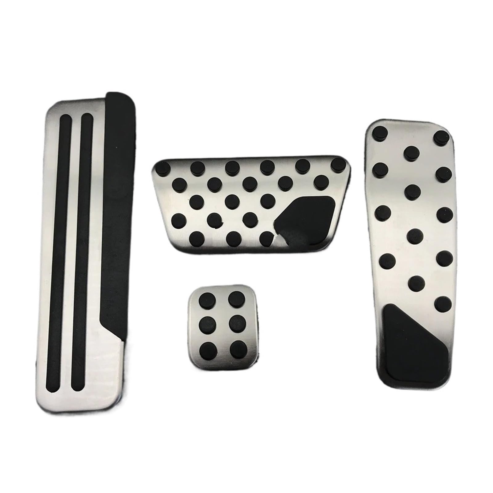 Auto Pedal Pad Kit Für Chrysler Für 300C 2012 2013 2014 2015 2016 Edelstahl Auto Zubehör Brems Fuß Rest Pedal Geändert Pad Abdeckung Fußpedal Bremspedal(Whole Set (4pcs)) von Dogkapm