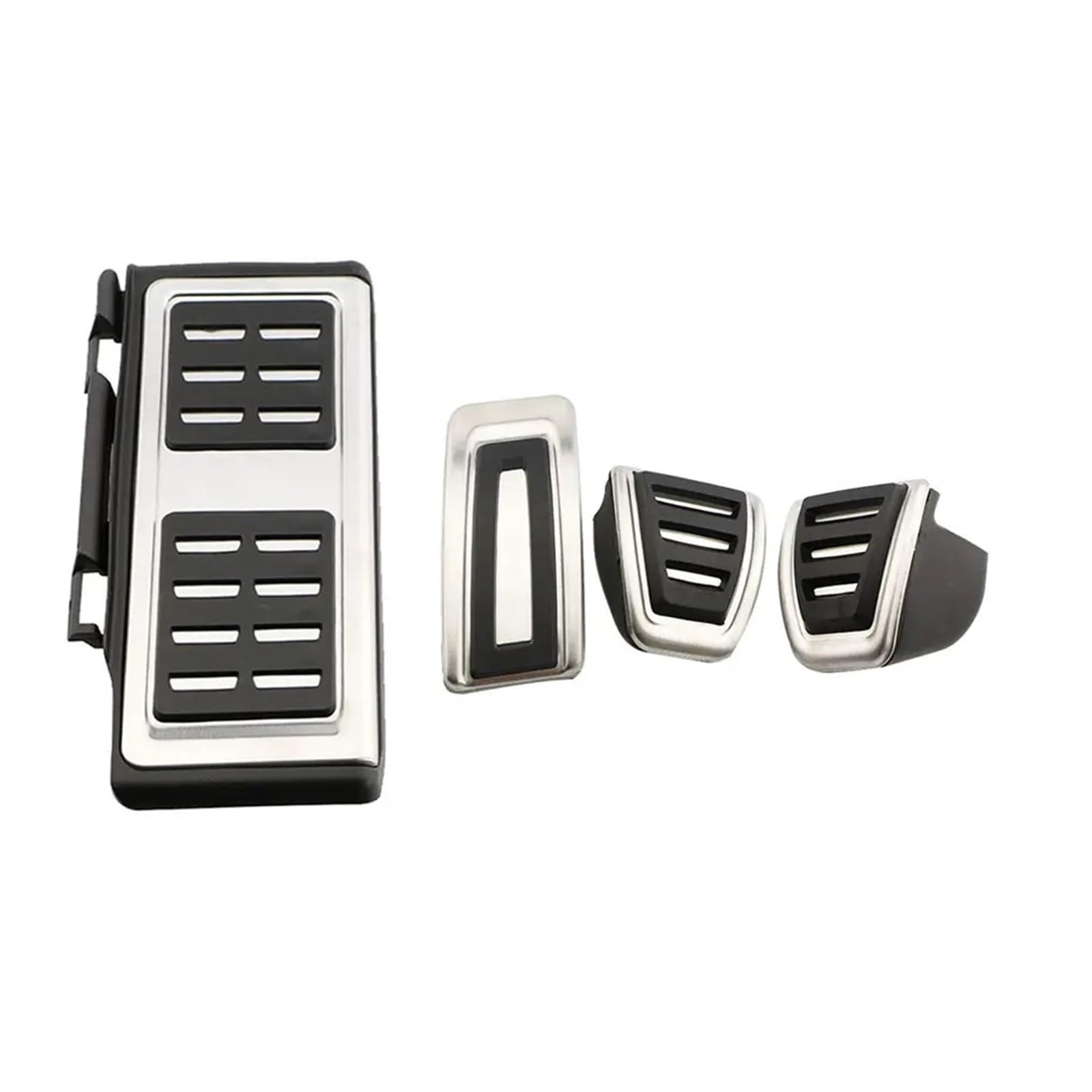 Auto Pedal Pad Kit Für Seat Für Leon 5F 2012 2013 2014 2015 2016 2017 2018 2019 2020 2021 2022 2023 at MT Edelstahl Auto Pedal Abdeckung Fußpedal Bremspedal(MT with Rest) von Dogkapm