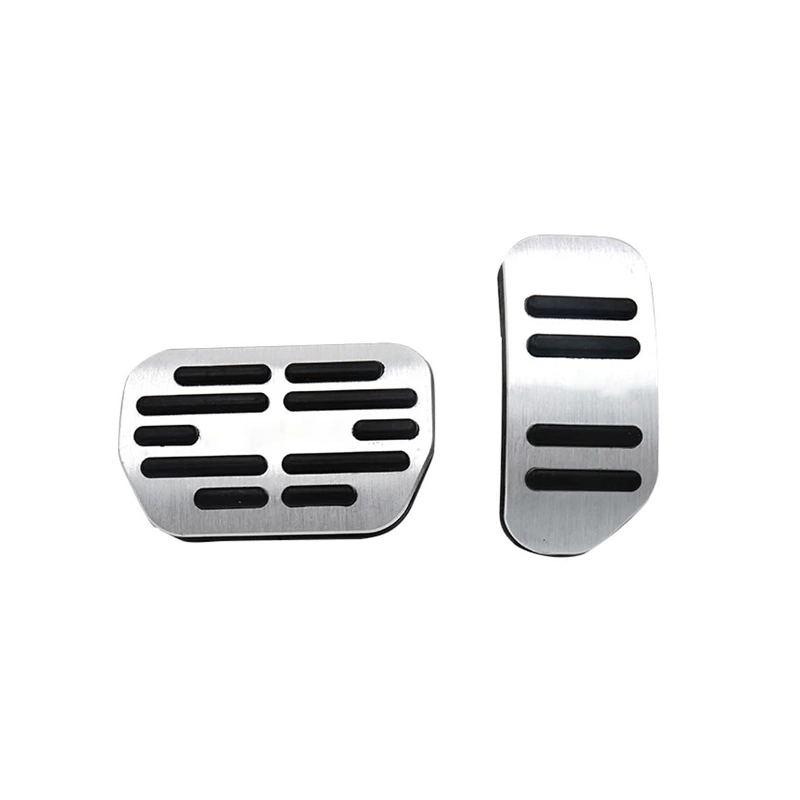 Auto Pedal Pad Kit Für Toyota Für RAV4 Für XA40 RAV 4 2014 2015 2016 2017 2018 Aluminium Legierung Auto Fuß Pedal Gaspedal Bremspedale Abdeckung Nicht-Slip Pad Fußpedal Bremspedal(Silber) von Dogkapm