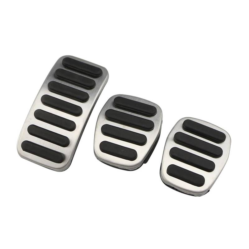 Auto Pedal Pad Kit Für Volvo Für V60 V40 S40 C40 2011~2019 Edelstahl Auto Fuß Pedale Gas Zubehör Kraftstoff Bremse Nicht-Slip Pedal Automotive Teile Fußpedal Bremspedal(3 pcs) von Dogkapm