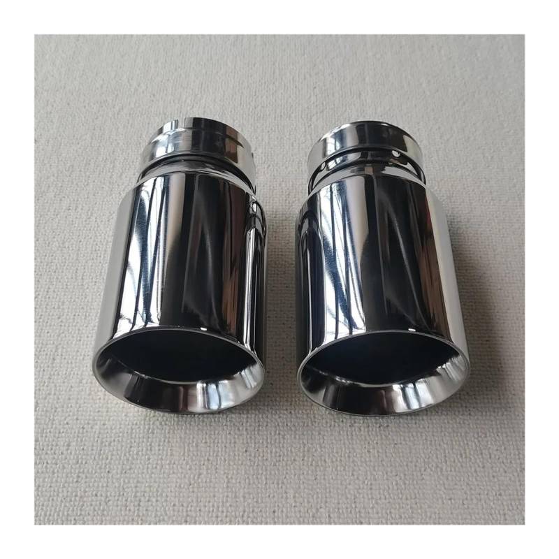 Endrohr 1PCS 304 Silber Edelstahl Abgasanlage Schalldämpfer Rohr Ende Flache FÜR Rand Outlet Universal Auspuffrohr Zubehör Exhaust Tailpipe(ID 70MM-OD 89MM) von Dogkapm