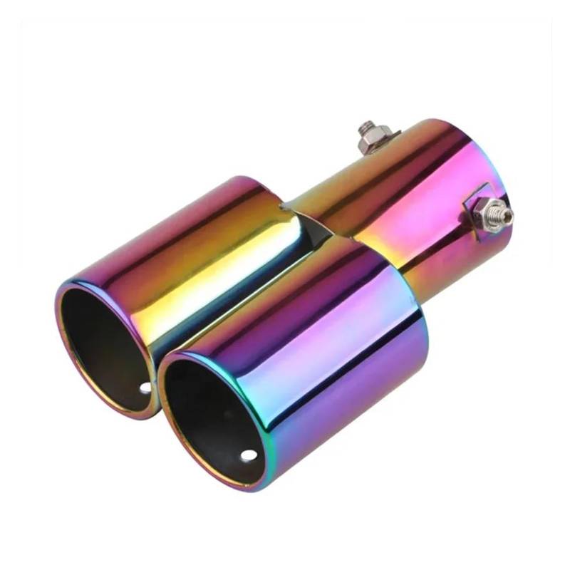 Endrohr Endrohr Endrohr Allgemeiner Auspuff Edelstahl Auspuffhaube Auspuff Zylinder Sound Endschalldämpfer Modifizierte Autoteile Exhaust Tailpipe(H) von Dogkapm