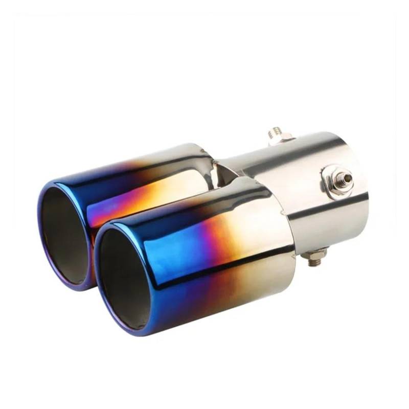 Endrohr Endrohr Endrohr Allgemeiner Auspuff Edelstahl Auspuffhaube Auspuff Zylinder Sound Endschalldämpfer Modifizierte Autoteile Exhaust Tailpipe(K) von Dogkapm