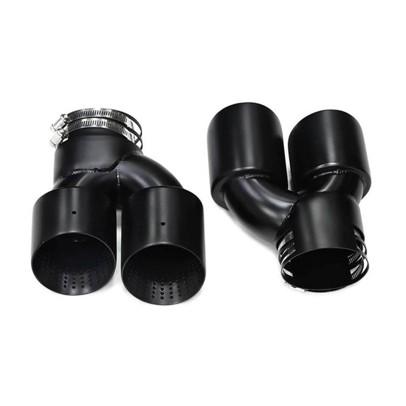 Endrohr Für M340i G20 G21 G22 G23 M440i Auto Auspuffrohr Carbon Fiber Vier Auspuffspitze G42 M240i Schalldämpfer Endrohr Abgasanlage Exhaust Tailpipe(Black B) von Dogkapm