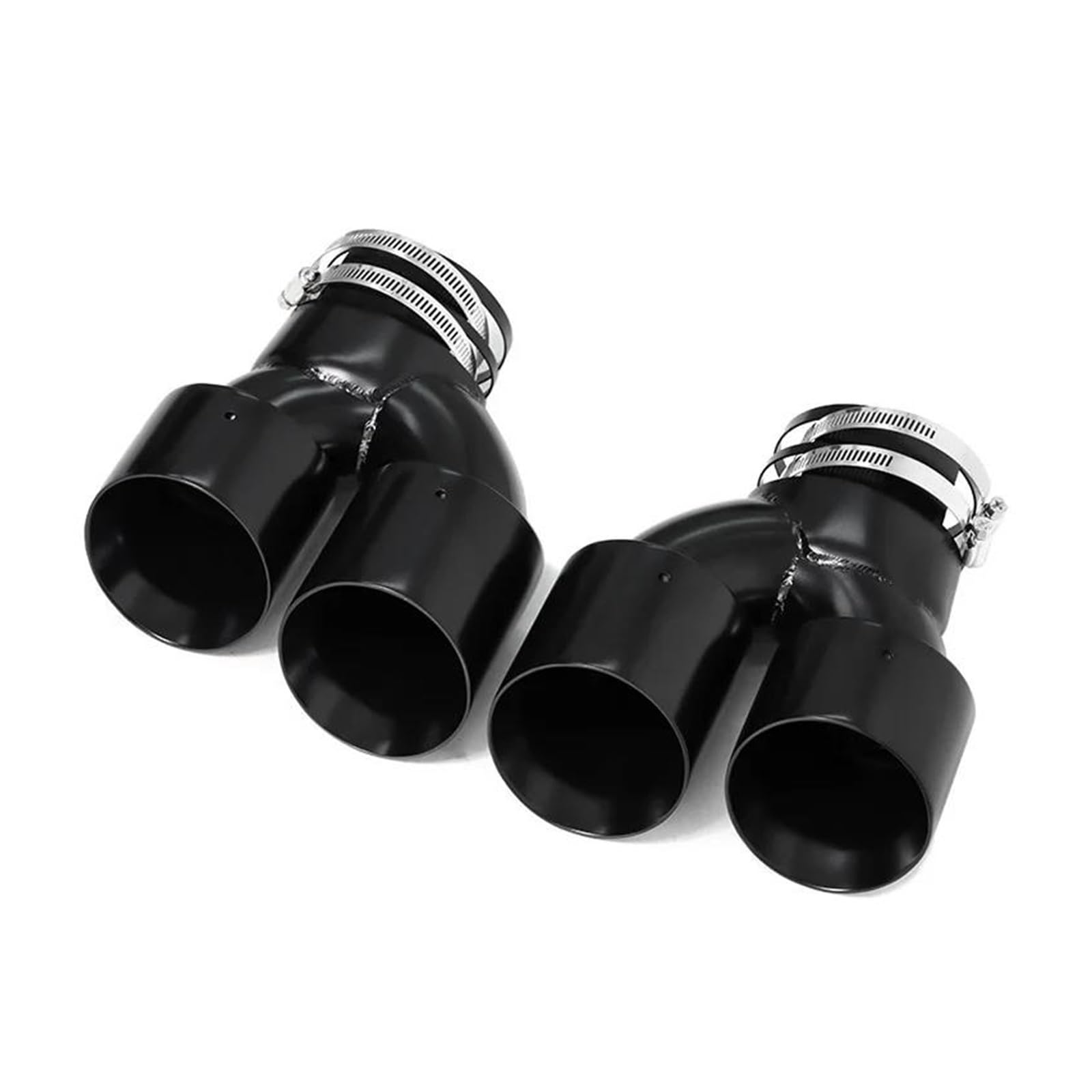 Endrohr Für M340i G20 G21 G22 G23 M440i Auto Auspuffrohr Carbon Fiber Vier Auspuffspitze G42 M240i Schalldämpfer Endrohr Abgasanlage Exhaust Tailpipe(Black C) von Dogkapm