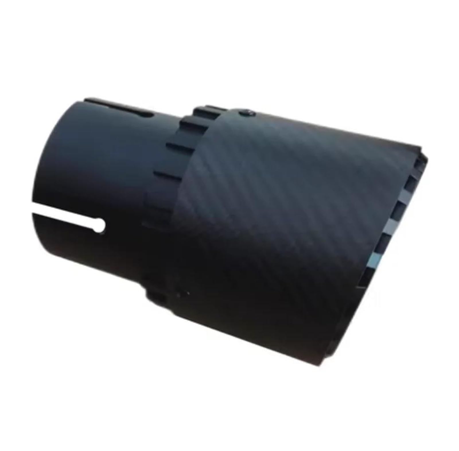 Endrohr Für Scorpio AK Carbon Fiber Endrohr Modifikation Für Golf Für Ruizhi Atz Universal Single Auspuff Schwarz Rad Düsen Exhaust Tailpipe(63-89-165mm(Black)) von Dogkapm