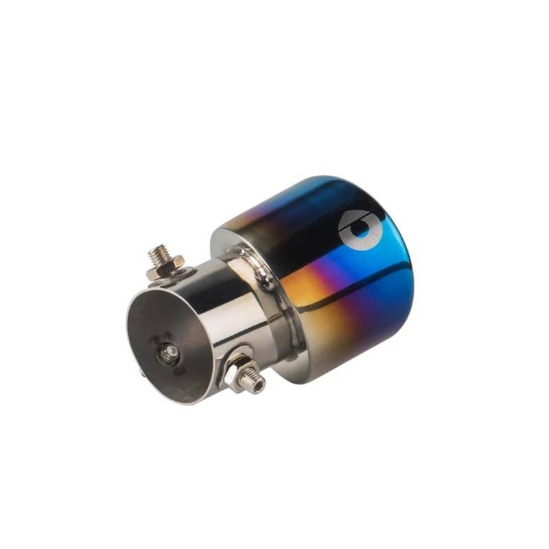 Endrohr Geeignet Für Neu Für Smart Modifiziertes Außenzubehör, Automobil-Edelstahl-Heckhals-Auspuffrohr-Schalldämpfer-Dekoration Exhaust Tailpipe(Toasted Blue) von Dogkapm