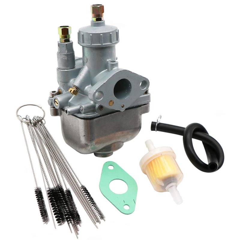 Dokili Vergaser 16mm 16N1-11 für Simson S50 S51 S53 S70 KR51/2 ZT Tuningvergaser, + Vergaser Carbon Reiniger Kit & Kraftstofffilter Dichtung von Dokili