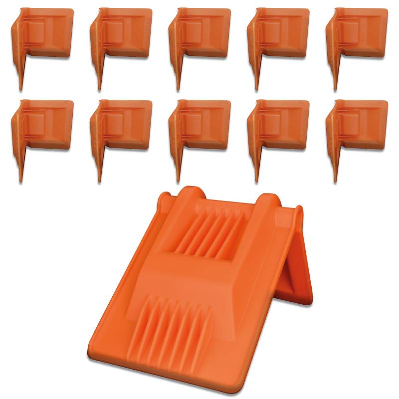 10 x Dolezych Kantenschutz für Spanngurte bis 50 mm, Abmessung 185 x 145 x 150 mm, orange von Dolezych