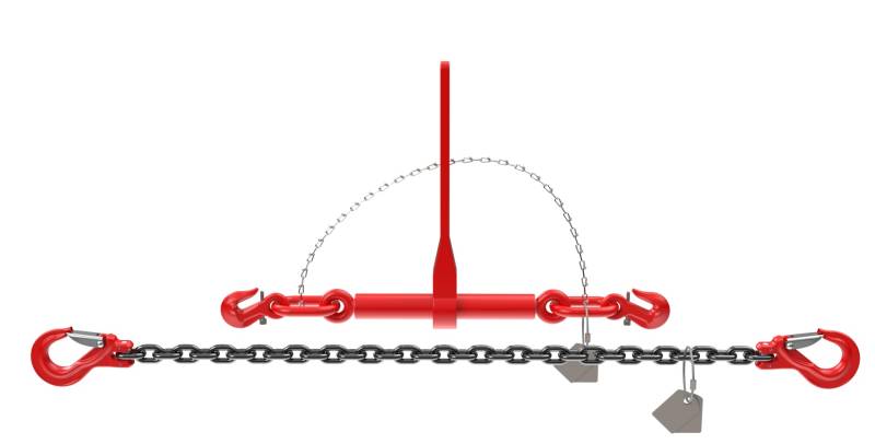 Dolezych Spannzurrkette PowerLash L-150, 2200 daN, 2-teilig, mit Gabelkopfhaken, 3,5 m Länge, Kette 6-8 von Dolezych