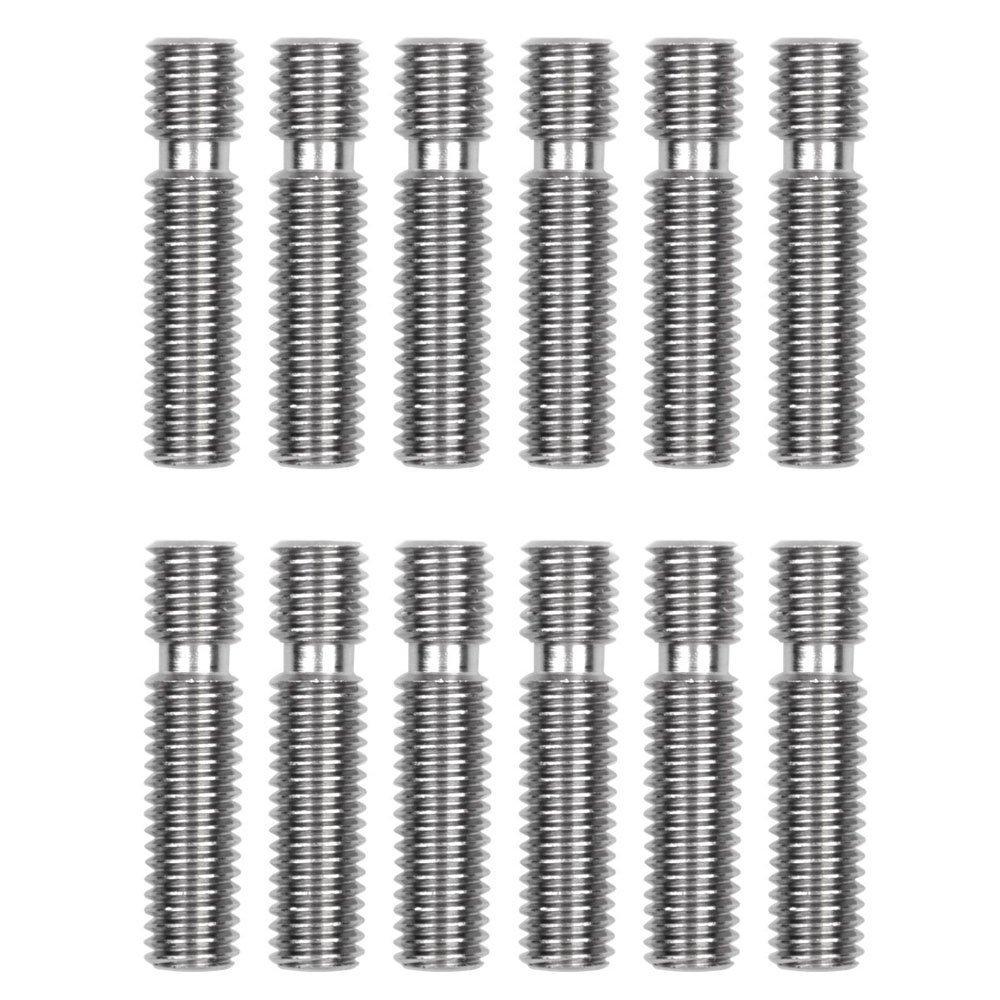 DollaTek 10Pcs Barrel Edelstahl M6x26mm Düse Throat für MK8 Rohr Makerbot 3D Drucker 1.75mm Extruder Hot End von DollaTek