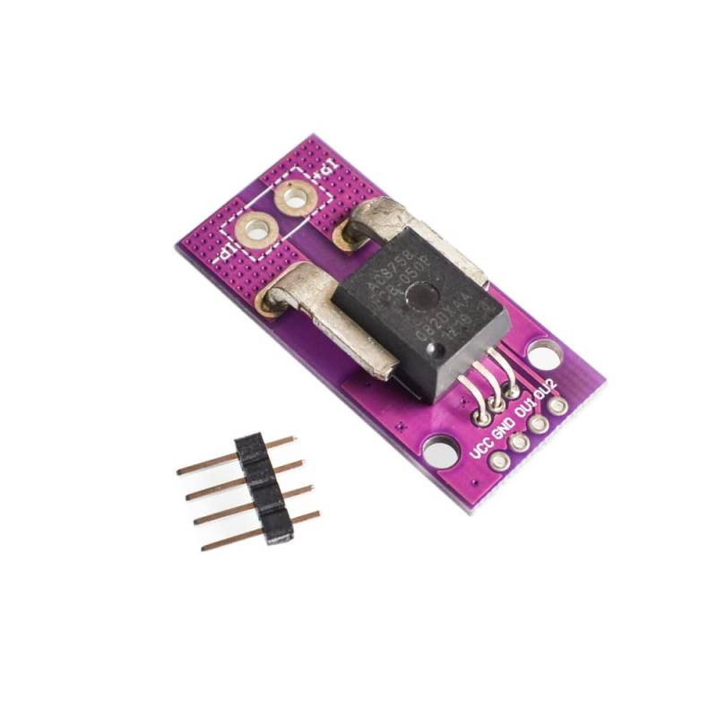 DollaTek 50A Hall-Stromsensormodul Linear Analog AC DC 3,3 V-5 V Hohe Genauigkeit Für Arduino RC-Modellanschluss von DollaTek