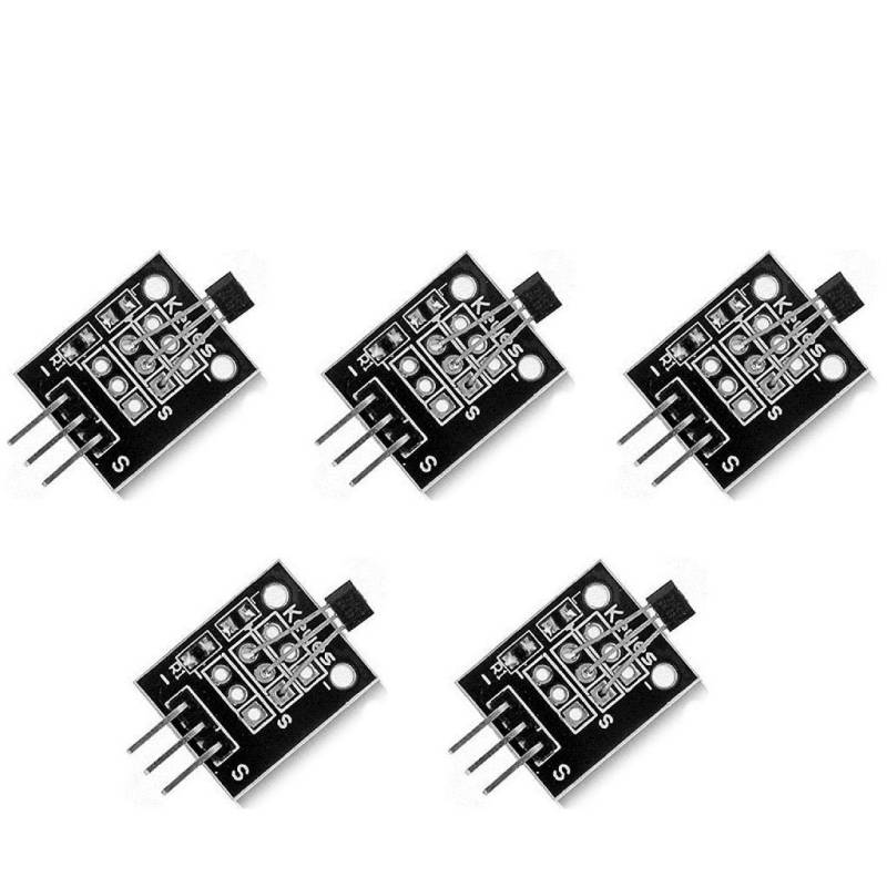 DollaTek 5Pcs Hall Effekt KY-003 Magnetisches Sensormodul DC 5V Für Arduino PIC AVR Smart Cars von DollaTek