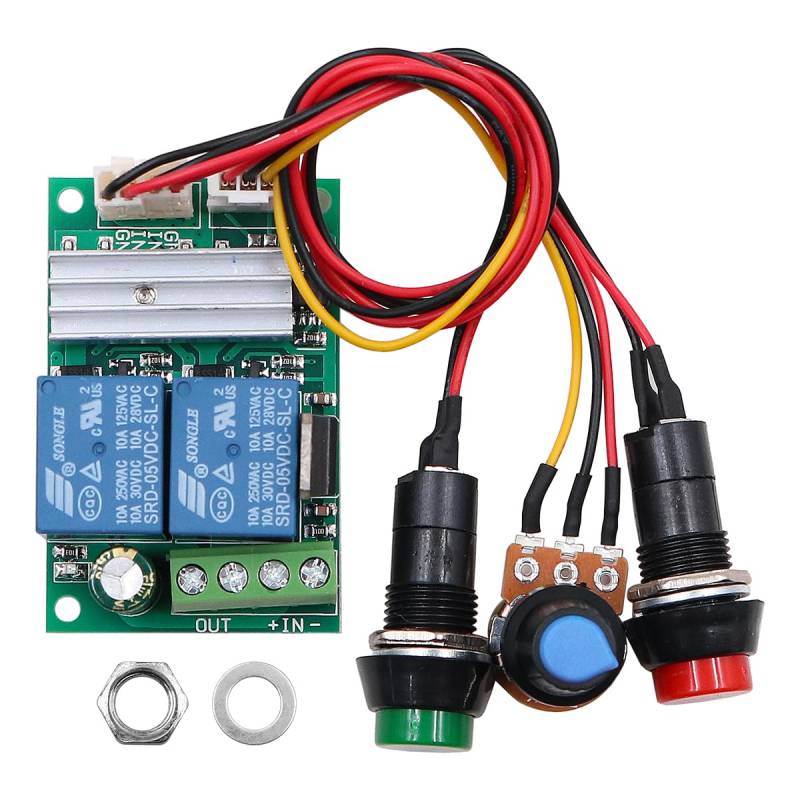 DollaTek 6V 12V 24V DC 3A DC-Motordrehzahlregler PWM-Geschwindigkeit einstellbarer Umkehrschalter DC-Motortreiber Umkehrung von DollaTek