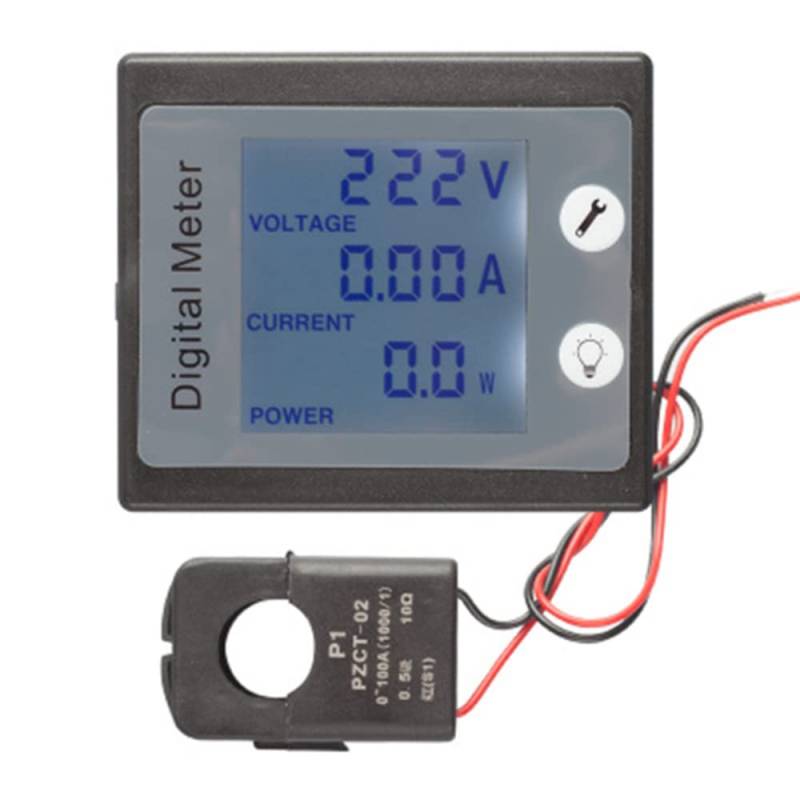 DollaTek AC Einphasig Digital Electric Saver Power Meter Wattmeter 220V 100A KWH Energiemonitor mit CT Split von DollaTek