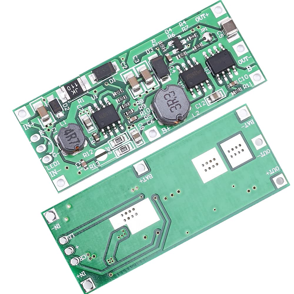 DollaTek DC-USV 5V-12V bis 12V 1A Unterbrechungsfreies Lademodul 18650 Lithium-Batterie-Boost Step Up Spannungswandlerplatine von DollaTek