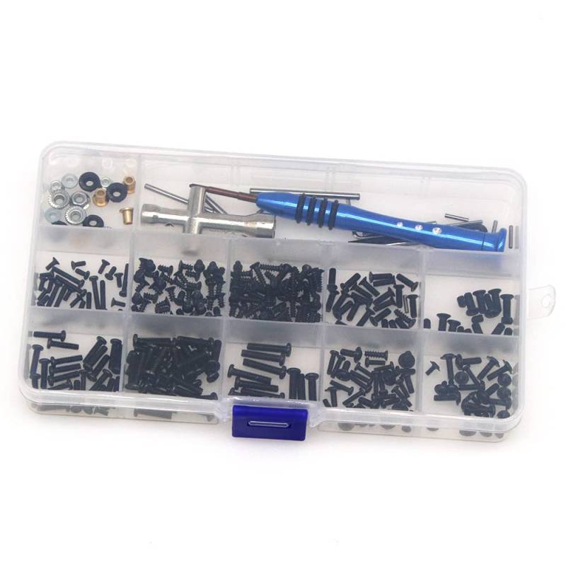 DollaTek RC Schrauben Kit Box Tool Schwingenbolzen Reparatur Schrauben Box für weili 1/14 144001 RC Auto von DollaTek