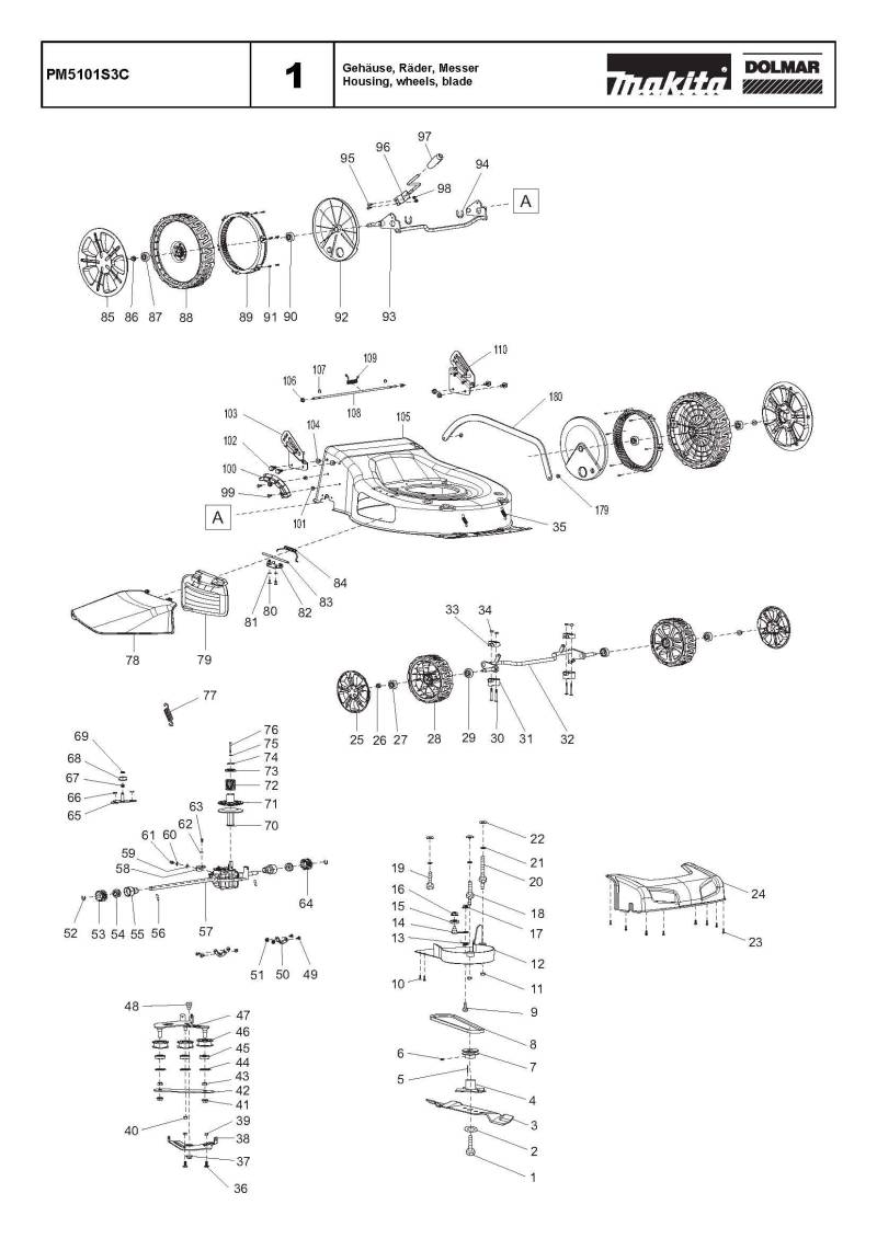 Keilriemen Li=857mm La=885mm, Original Ersatzteil für Dolmar PM5101S3C, DA00000968 von Surdefens