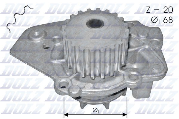 Wasserpumpe, Motorkühlung Dolz N206 von Dolz