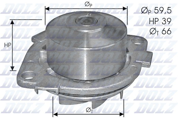 Wasserpumpe, Motorkühlung Dolz S211 von Dolz