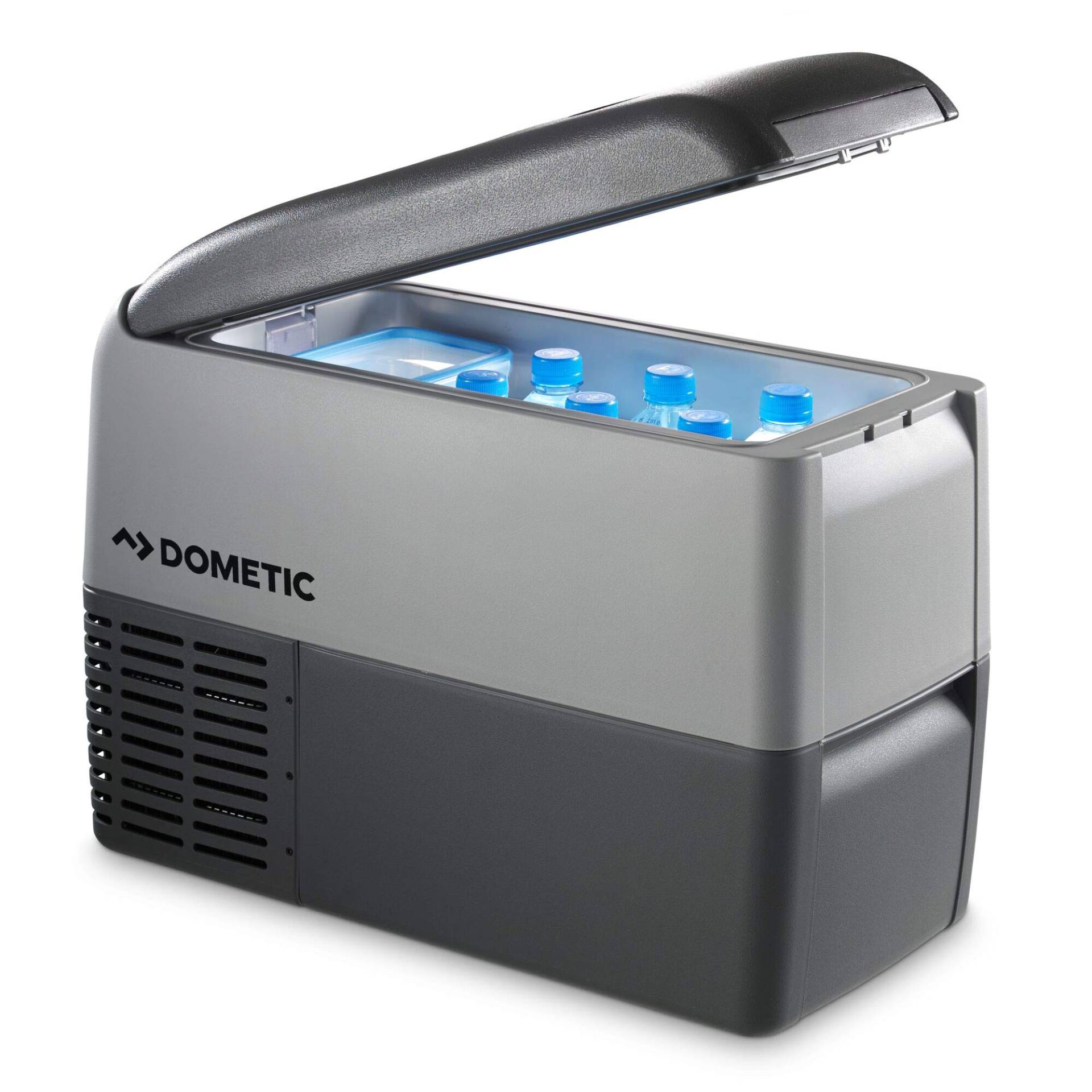 Dometic CoolFreeze CDF 26, tragbare elektrische Kompressor-Kühlbox/Gefrierbox, 21 Liter, 12/24 V für Auto, Lkw oder Boot mit Batteriewächter, Grey von Waeco