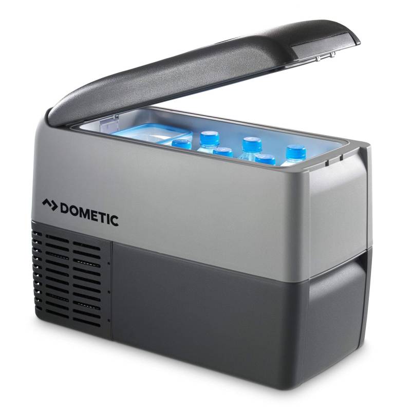 DOMETIC CDF 26 Kompressor-Kühlbox/Gefrierbox, 21 Liter, 12/24 V für Auto, Lkw oder Boot mit Batteriewächter, Grey von DOMETIC