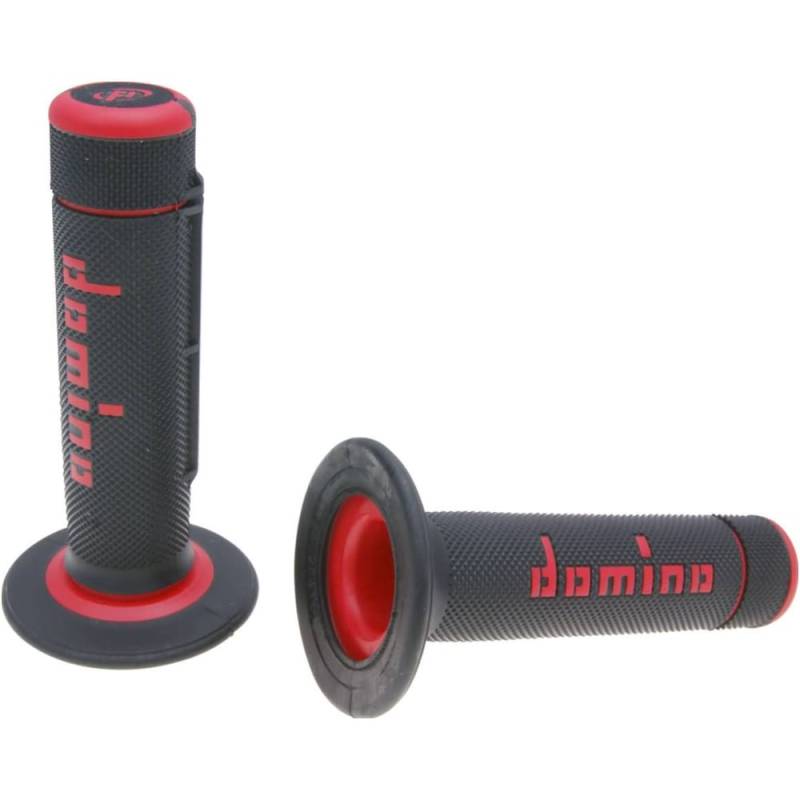 Griffgummis griffe satz domino a020 off-road halbwaffel schwarz / rot 37063 von Domino