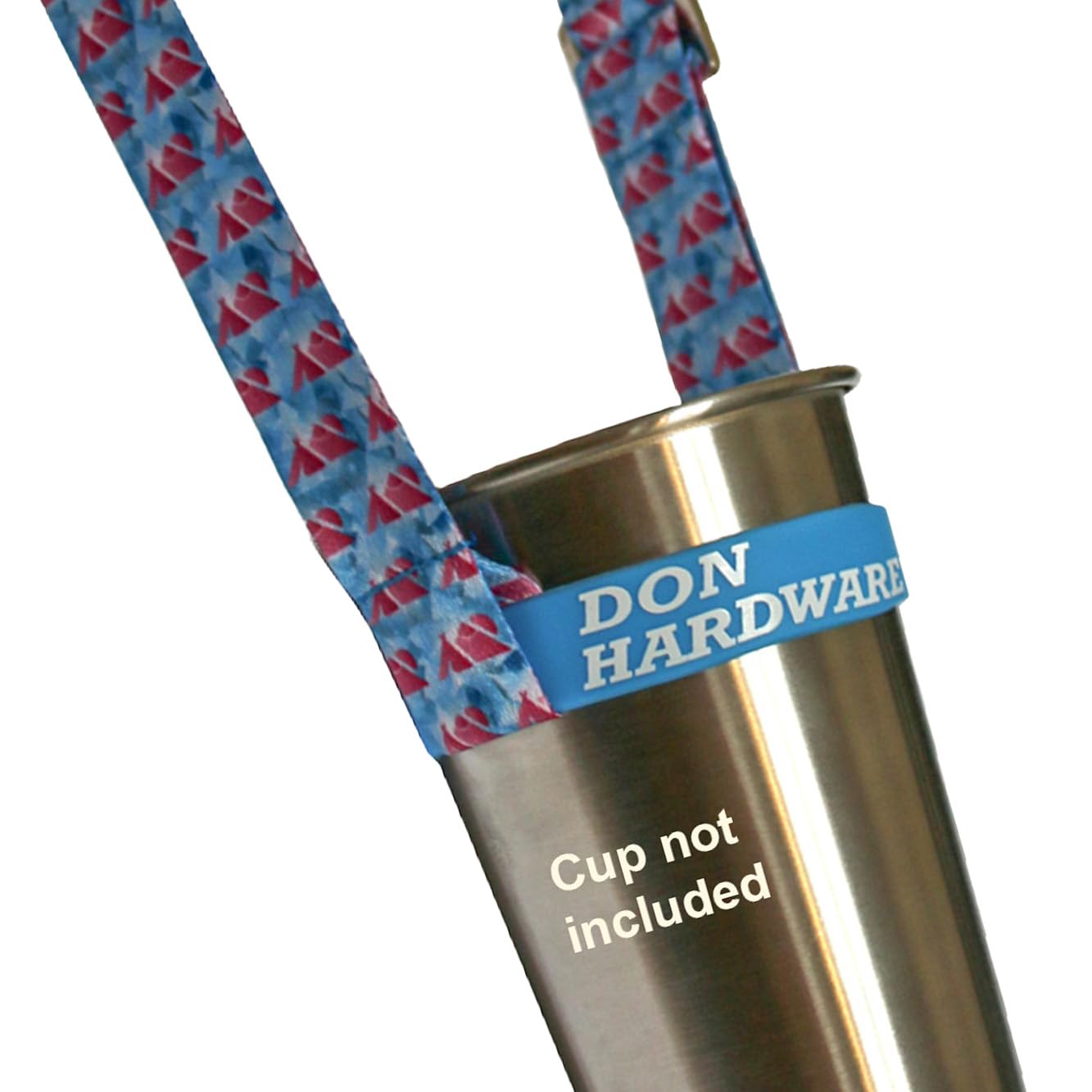 Don Hardware Becherhalter zum Umhängen für Festival & Party - Tragegurt für Becher, Flaschen, Trinkflaschen, Dosen, Wasserflaschen - Cup-Holder & Bottle Holder Stadion - 2023 (Flieder) von Don Hardware