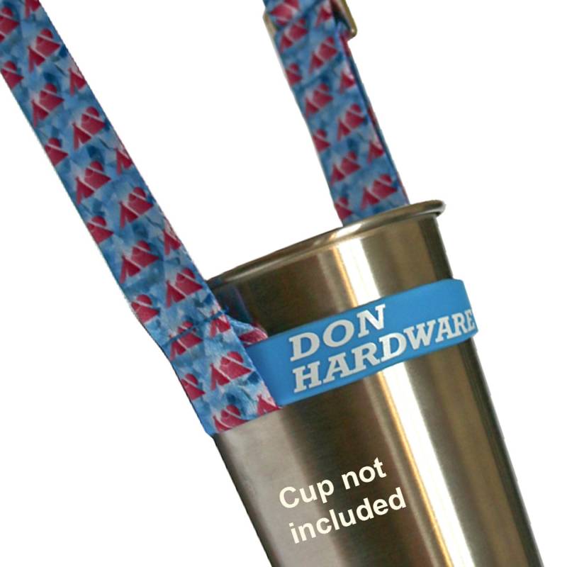 Don Hardware Music Festival Beer Lanyard - Verstellbares Lanyard Schulterriemen - Wiederverwendbarer Becherhalter Lanyard für Bier/Becher/Flasche - Karneval/Konzerte/Musikfestival Zubehör (Blau) von Don Hardware