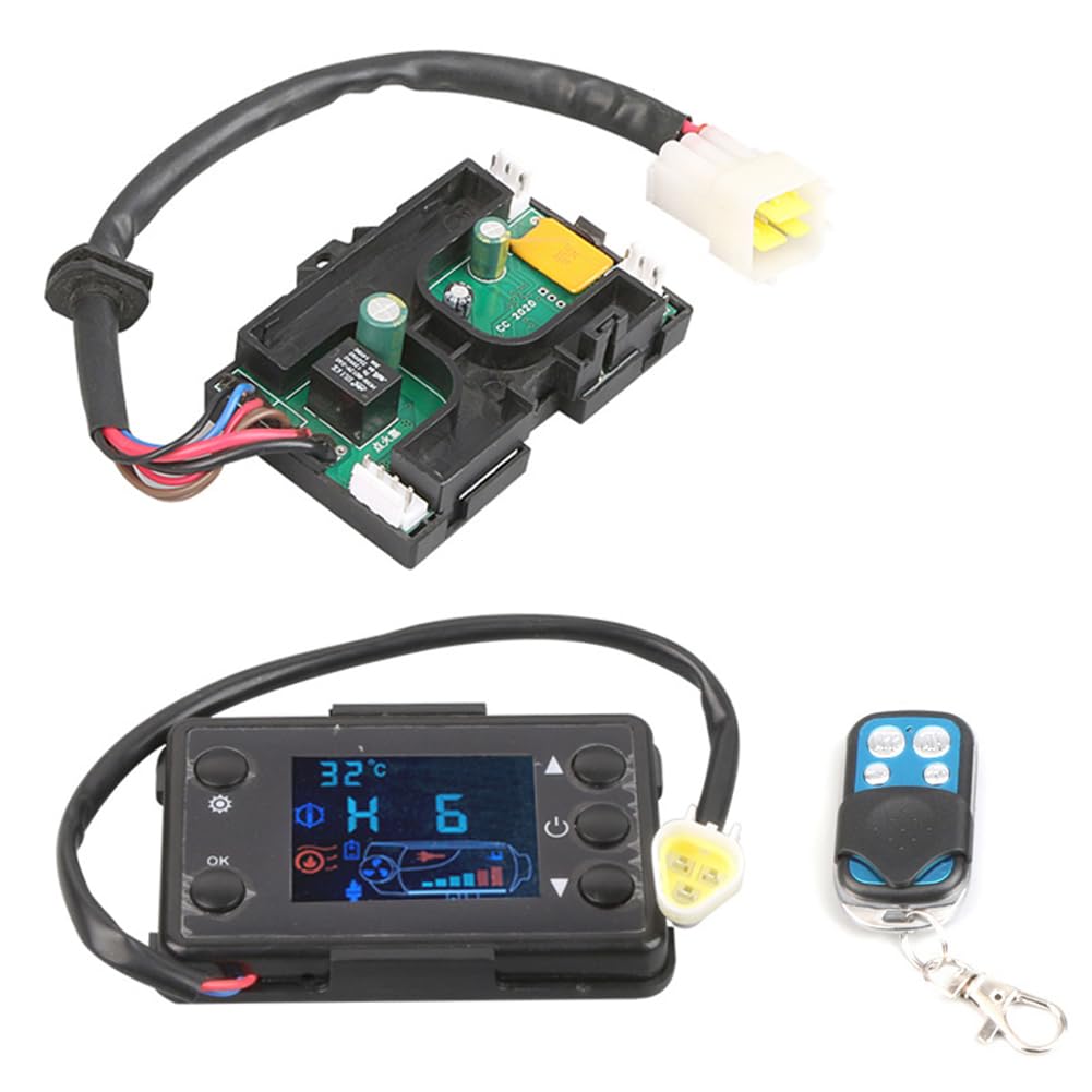 Donkivvy 12V / 24V Auto Luft Diesel Heizung LCD Schalter Motherboard Kit für 3KW 5KW 8KW Air Diesel Standheizung mit Fernbedienung von Donkivvy